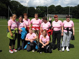 Das Team der Behindertenhilfe Wetteraukreis beim Women's Run Frankfurt