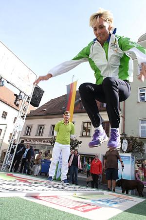 Heike Drechsler in Aktion