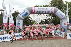 Start in ein rosa Laufvergngen