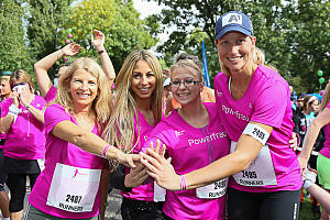 Zusammenhalt zeigten vielen Powerfrauen beim Women's Run in Wien.